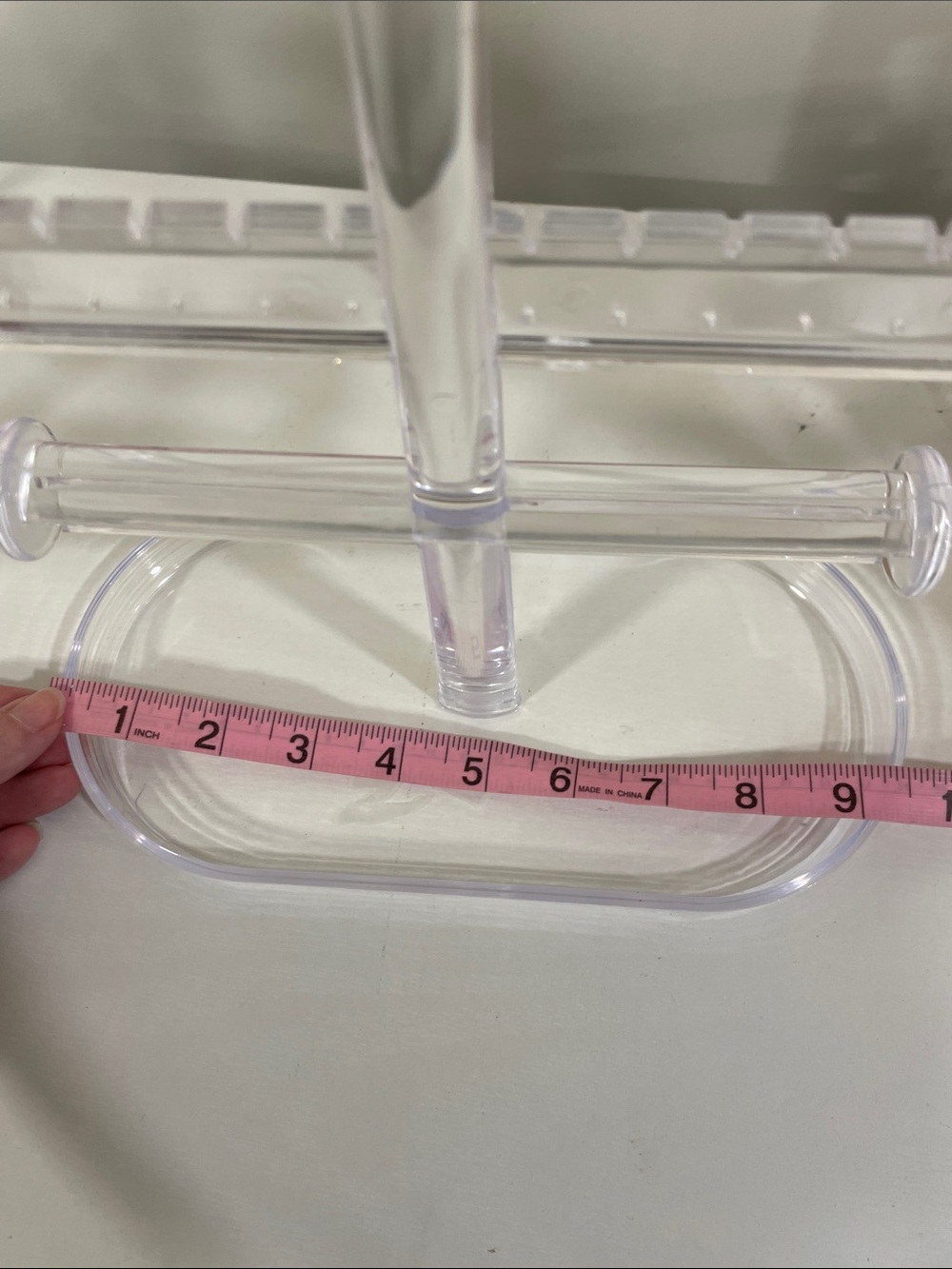 Clear Acrylic Jewelry Stand Organizer - 3-Tier Earring & Bracelet Holder - Picture 5 of 8
